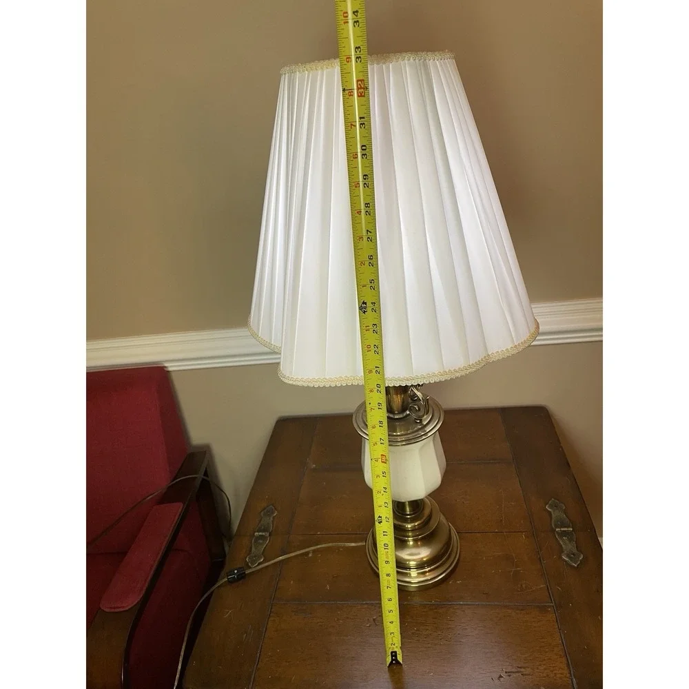 Vintage Brass And Ceramic Lamp 31